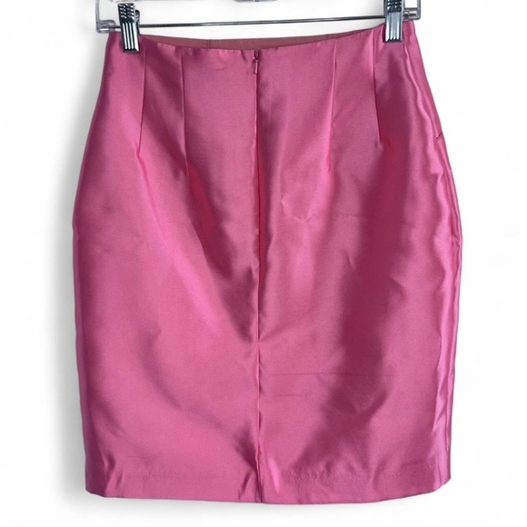 Mac Duggal Bubblegum Pink Shiny Skirt size 4 - Picture 4 of 7